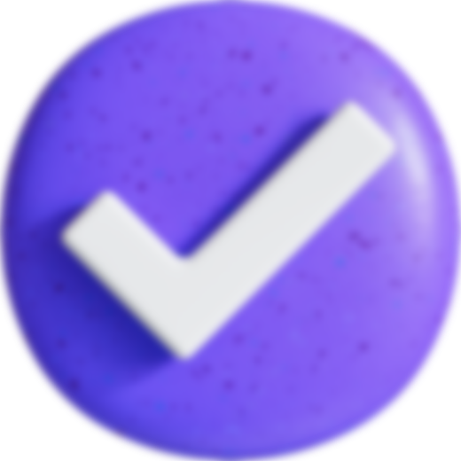 3D Check Sign